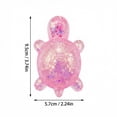 thumbnail image 2 of Glitter Turtle Squishy Toys Squeeze Tortoise Stress Ball Squishy Malt Sugar Sensory Fidgets Novelty Toy Kids Adults Stress Relief Relax Focus Autism ADHD Durable Party Favors, 2 of 5