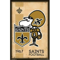 NFL New Orleans Saints - Retro Logo 14 Wall Poster, 22.375" x 34"