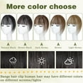thumbnail image 6 of The Hair Clip 100% Real Human Hair Toppers 360°3D Cover Clip in Bangs Hair pieces Wispy Bangs for Women Hair Extensions Clip on French Bangs for Daily Wear, 6 of 7