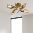 thumbnail image 2 of Dainolite 4 Light Incandescent Semi-Flush Mount Aged Brass, 2 of 4