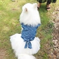thumbnail image 6 of UOSIA Denim Dog Dresses for Large Dogs Girl Dog Clothes with Bow Knot,3XL,Blue, 6 of 6
