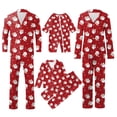 thumbnail image 1 of Pyjamas Assortis Père Noël, Tenues Familiales Assorties Confortables, Parfaits pour les Vacances en Famille (Rouge), 1 of 4