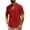 Red, variant on Men's Comfortable Soft Breathable Vintage Casual Solid Color Concise Short Sleeved V-neck Shirt Blouse Classic Easy Wear Everyday Work Weekend Daily Outfit Top