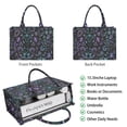 thumbnail image 2 of Large Capacity Tote Bag,Black Halloween Ghost Spider Pattern Handbag Fashion Luxury Tote Bag,15.7"x13"x 5.1" Inches,Laptop Compatible, 2 of 6