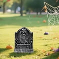 thumbnail image 4 of XIEULQP 16" x9.5" Halloween Yard Signs Graveyard Tombstones Halloween Outdoor Decorations, Gravestones Yard Signs with Stakes Scary Lawn Decor Party Supplies, 4 of 6