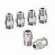 thumbnail image 2 of 1 PC PC 304 Hilo de acero inoxidable Hilo neumático Acoplamiento rápido 1/8 "1/4" 3/8 "1/2" BSP Conector de manguera de hilo externo 4mm-16mm, 2 of 4