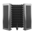 thumbnail image 2 of 5 Panel Foldable Microphone Isolation Shield Recording Sound Absorber Foam Panel, 2 of 5