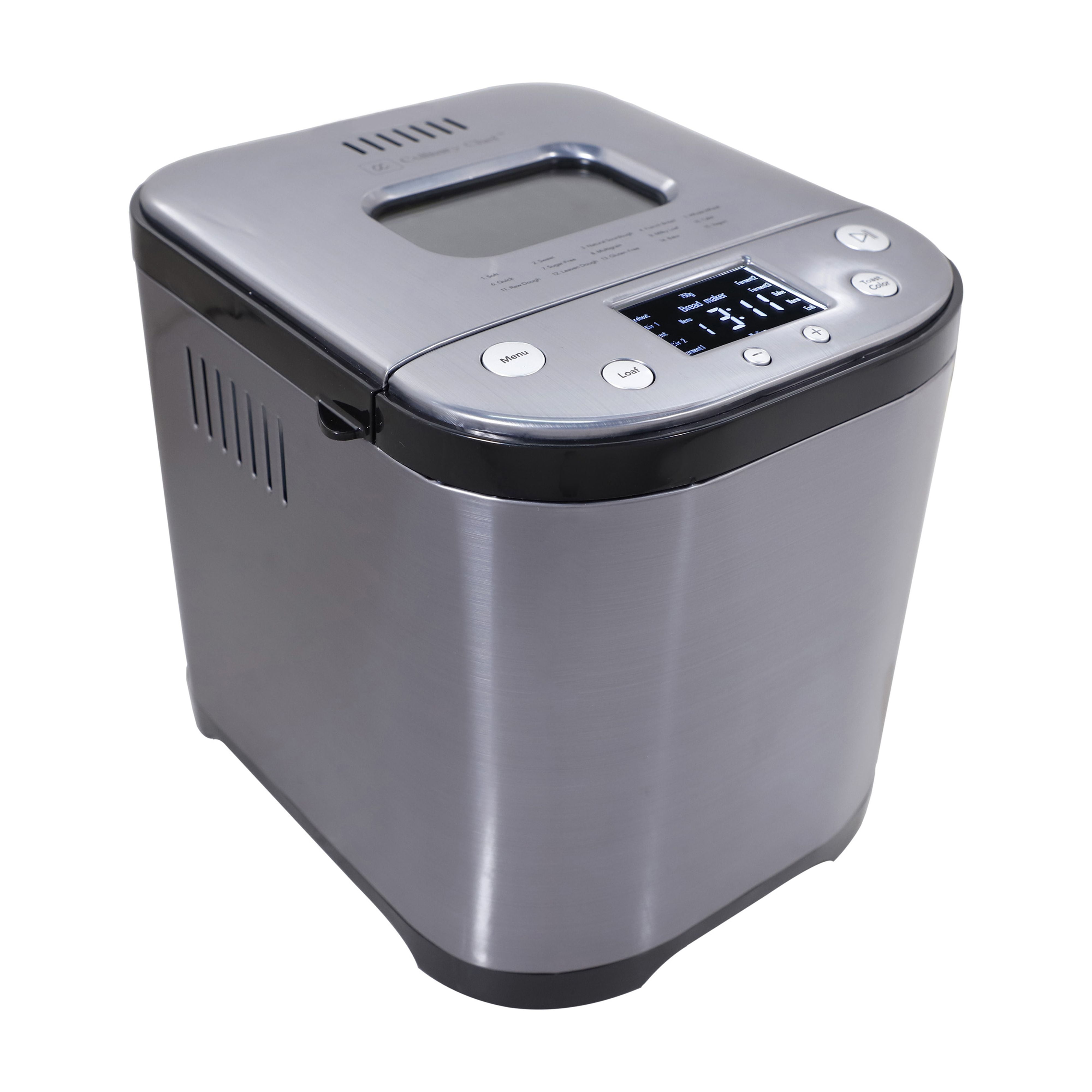 Culinary Chef 15-Program Bread Maker - Stainless Steel Black