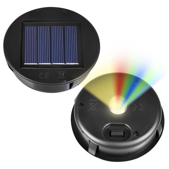 Replacement Solar Light Parts(Top Size 3.2 inches, Bottom Size 2.9 inches), Waterproof Replacement 7 Lumens Lantern Lids, for Outdoor Hanging Lanterns DIY Table Lights Garden Patio Decor