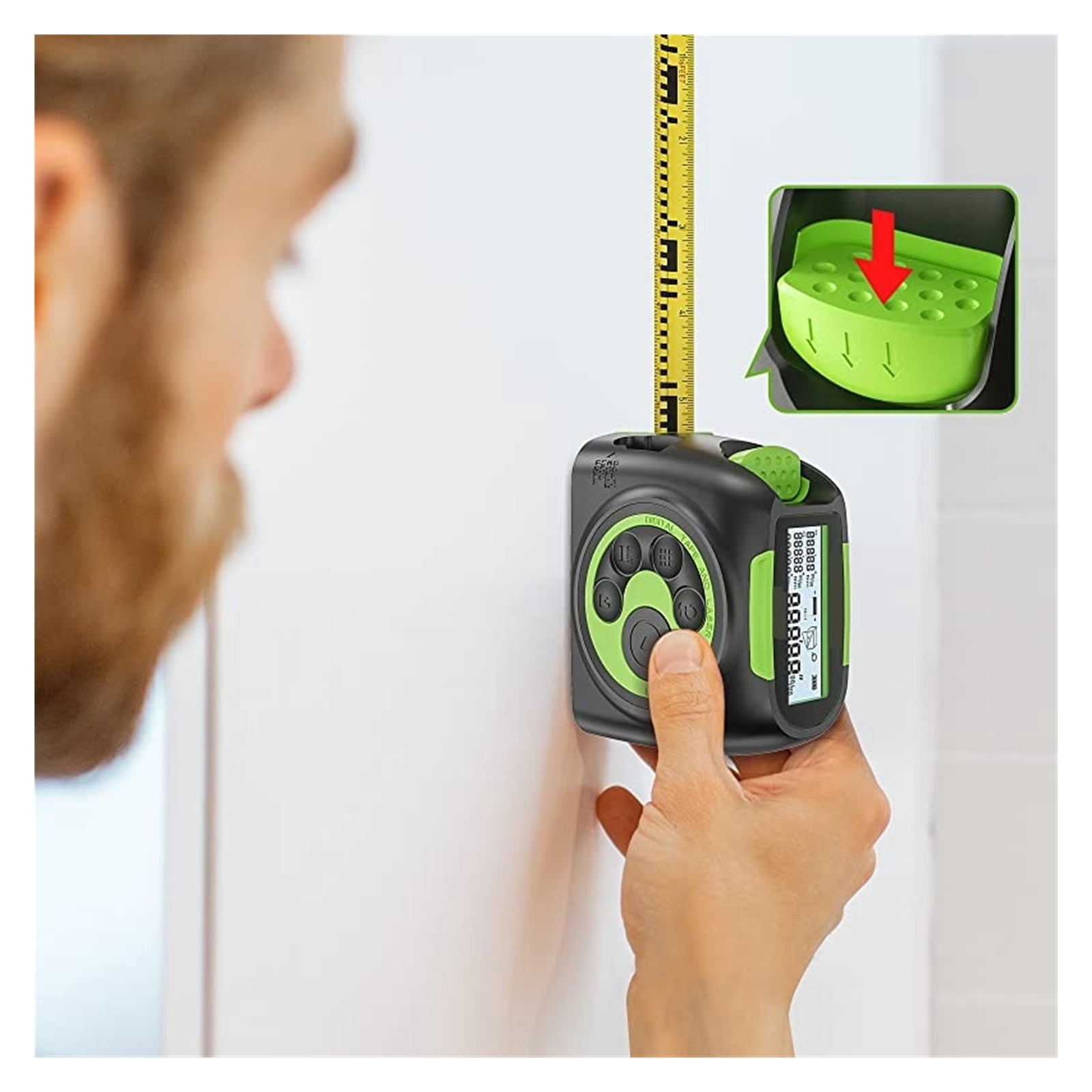 Tape Measure Distance Meter Measuring Digital Ranfinder High Precision With LCD Display ,High Accuracy Position