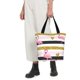 thumbnail image 5 of Fotbe Gold Glittering Hearts and Flamingos Bolsa de Playa con Estampado, Bolsa de Hombro, Bolsa de Mano Espaciosa, Bolsa de Viaje Ligera, Bolsa de Compras Versátil, 5 of 6