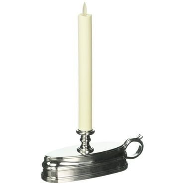 Darice Luminara Flameless Window Candle Lamp - Brushed Nickel