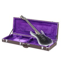 HarmonyStrings Hard Case Fits Most Standard 39" Electric Guitars Lockable Christmas Gift made of high quality wood, leather, plush and hardware accessories material, durable and sturdy in use