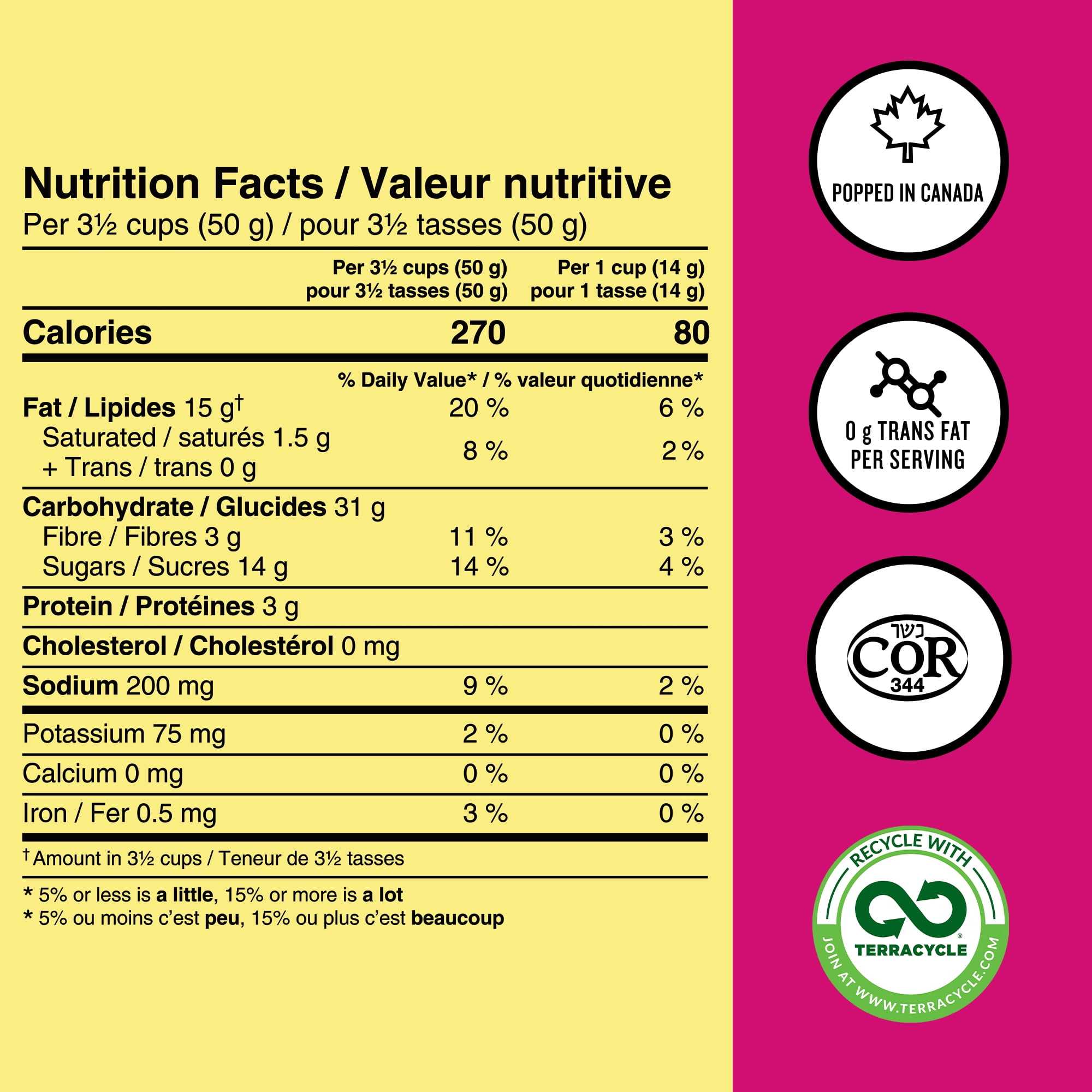 Angie’s BOOMCHICKAPOP® Gluten-Free, Non-GMO, Sweet & Salty Ready-To-Eat Vegan Kettle Corn Popcorn, 198 g, A cholesterol free, whole grain, Non GMO, Kosher, gluten free snack