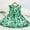 A Dark Green, variant on NAISIBABY Dress for Girls 6 T, Floral Prints Sleeveless Cotton Casual Flutter Dress White(5-13T)