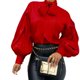 thumbnail image 2 of Blusa de manga larga para mujer, blusa de manga larga para mujer, blusa de manga larga para mujer, blusa con mangas abullonadas para mujer, tecnología de vanguardia, 2 of 4