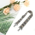 thumbnail image 4 of Unique Bargains 1 Pc Jacquard Pattern Black Hook Handbag Strap for Dating Gray Polyester, 4 of 5