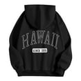 thumbnail image 5 of CILENON Women's Oversized Sweatshirt Women's Fashion Casual Letter Printed Hooded Sweatshirt with Pockets and Drawstring Free Shipping(Black,L), 5 of 6