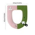 thumbnail image 3 of Steadline Winter Plush Toilet Seat Cover with Panda Design,Soft Fleece Bathroom Accessory with Hook-and-Loop Fastener,Warm and Comfortable Thickened Cushion for Cold Weather, 3 of 7