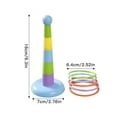 thumbnail image 3 of Toddler Educational Stacking Ring Toy Set - 5 Colorful Rings with Rattling Sound, 5-Section Telescopic Column & Stable Base, Safe Plastic Construction for Fine Motor Skills Development, Perfect Baby, 3 of 6