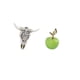 thumbnail image 5 of Escultura Tribal De Cabeza De Toro Y Figura De Cerámica Para Colgar En La Pared, Ideal Para Oficina, Granja, Dormitorio, Cafetería, Estudio, Decoración Navideña., 5 of 8