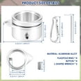 thumbnail image 2 of Threns 4 Pcs Flag Pole Ring Aluminum Alloy Flag Pole Spinner with Bearing Steel Ball and Buckle for Yard Garden Patio Outdoor Use, 2 of 10
