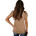 thumbnail image 3 of Askfv Women's T Shirt Dandelions Printed Shirt Casual Ruffle Sleeve T Shirts Blouse Tops, 3 of 3