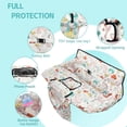 thumbnail image 4 of Shopping Cart Cover for Baby 2-in-30 High Chair Cover with Safety Harness Multifunctional Grey Pattern Cart Covers for Babies Soft Padded Grocery Cart Cover for Baby Boy Girl, 4 of 4