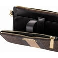 thumbnail image 3 of Michael Kors Adele Logo Stripe Smartphone Wallet,Black/Camel, 3 of 6
