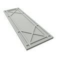 thumbnail image 6 of Ekena Millwork 18"W x 77"H True Fit PVC Bungalow Fixed Mount Shutters, Hailstorm Gray (Per Pair - Hardware Not Included), 6 of 9