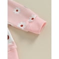 thumbnail image 5 of Baby Girls Pants Outfits Toddler Christmas Snowman Print Round Neck Sweatshirt and Pants Set, 5 of 8