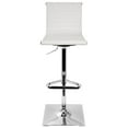 thumbnail image 5 of Belen Kox Masters Contemporary Adjustable Barstool with Swivel in White Faux Leather, 5 of 8