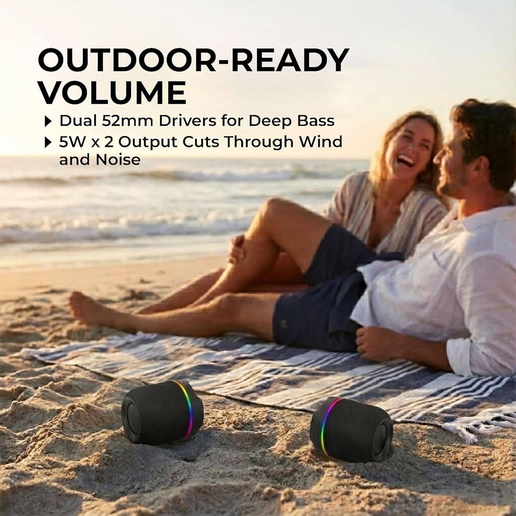 Portable Bluetooth Speaker,2 in 1 Magnetic Splittable Bluetooth Speaker,Waterproof Detachable Wireless Speaker with 20W Loud Stereo Sound,Dual 52mm Drivers,Party Speaker for Home,Outdoor,Travel,Party