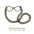 thumbnail image 4 of TranStep Chain-style Magnetic Reading Glasses Necklace, Lorgnette-style Pocket Reader with Pouch, 4 of 7