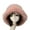 Pink, variant on Yirtree Women's Faux Fur Bucket Hats Fluffy Winter Warm Ear Faux Fur Winter Thermal Women Fisherman Cap for Daily Life