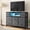 Gray, variant on TV Stand with LED Lights and Power Outlet, Entertainment Center for 45 inch TV, 4 Drawer Fabric Dresser with Charging Station, Modern Gaming Console Table for Bedroom & Living Room, White