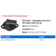 thumbnail image 2 of PCV Valve - Compatible with 2013 - 2014 Ram 1500 3.6L V6, 2 of 2