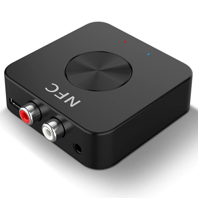 Seitruly Receptor transmisor 2 en 1 compatible con Bluetooth 5,0, sistema estéreo doméstico recargable, adaptador de sonidos, electrónica de Cables de audio/vídeo