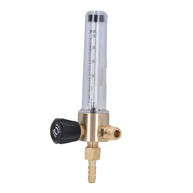 Industrial Gas Flow Meter, Float Ball Design NPT1/4-18 Tapered Thread Inlet Easy Installation Rugged User Friendly Gas Flow Regulator for Auto Industry
