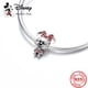 thumbnail image 3 of New 925 Sterling Silver Mickey Minnie Vinnie Charm of ley 925 Chain Beaded Fit Original Pandora Bracelet DIY Ladies Jewelry, 3 of 5