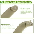 thumbnail image 4 of Cubierta de trim de manija de panel de puerta del lado del pasajero delantero para BMW X3 F25 2010-2016, cubierta de manija de puerta interior, número 51419209216, beige, ABS, 1 Pc, 4 of 6