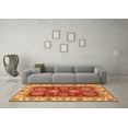 thumbnail image 3 of Ahgly Company Indoor Round Oriental Orange Traditional Area Rugs, 8' Round, 3 of 4