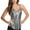 Silver, variant on Bigersell Women Sequin Tank Tops Women's Sleeveless Camisole Vest Backless Sparkly Tops Spaghetti Strap V-Neck Sequin Tank Tops Black XXL