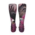 thumbnail image 6 of Pofeuu Flower Bald Eagle Print Stockings, Adult Running Hiking Socks for Youth and Adult-One Size, 6 of 8