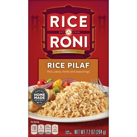 Rice-a-Roni Rice & Pasta Mix, Rice Pilaf, 7.2 oz Box