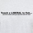 thumbnail image 3 of CafePress - Teach A LIBERAL To Fish Light T Shirt - Men's Classic Graphic T-Shirt, 3 of 4