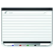 Quartet Prestige 2 Magnetic DuraMax Porcelain Planning System, 4' x 3' Board with Horizontal Lines
