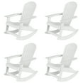 thumbnail image 5 of WestinTrends Tuscany Outdoor Rocking Adirondack Chair (Set of 4), White, 5 of 5