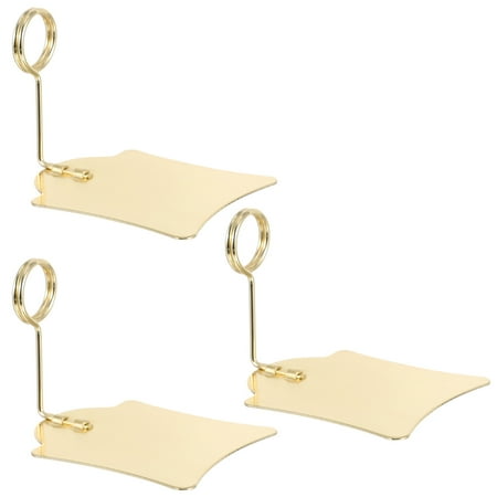 

3pcs Price Tag Holder Metal Bakery Label Holder Supermarket Price Tag Clips