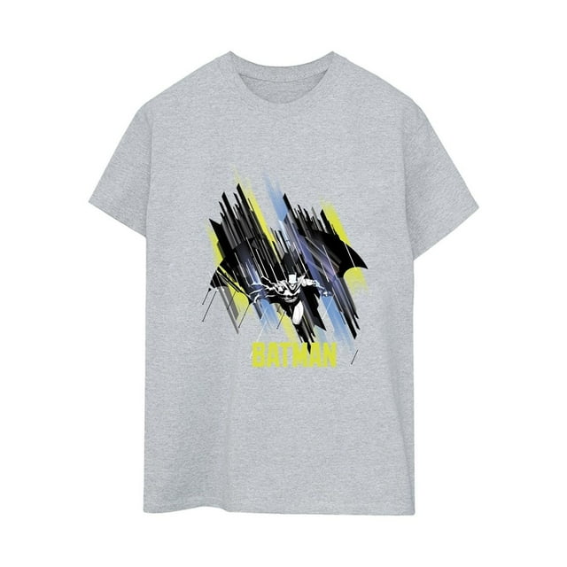 DC Comics T-Shirt Boyfriend en Coton pour Femmes Batman Volant Batman